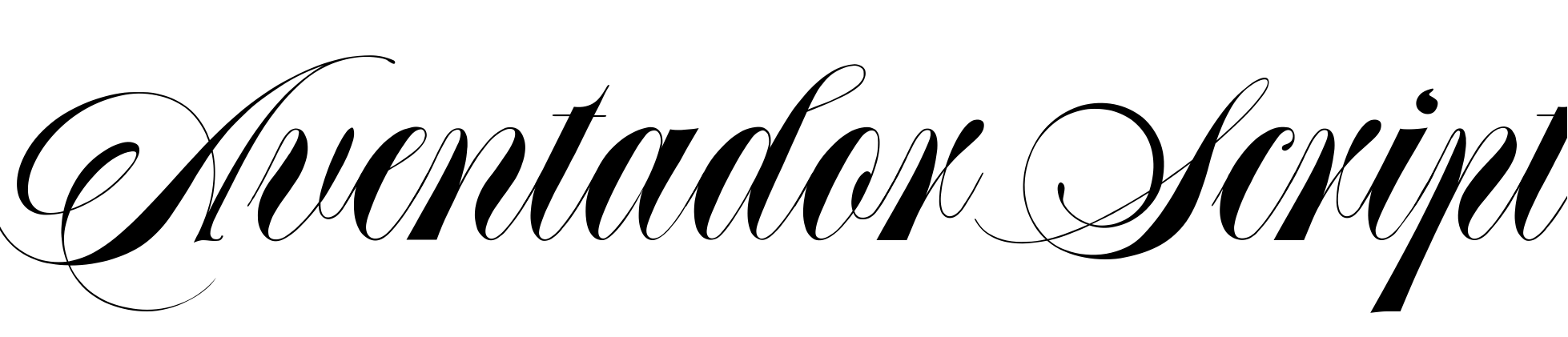 Шрифт Aventador Script